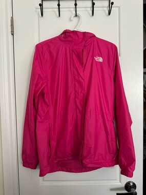 The North Face Hot Pink Lightweight Hooded Shell Jacket